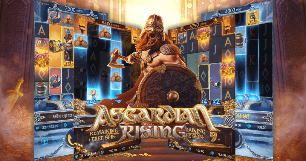 พิชิตอาณาจักร: Asgardian Rising LCH Slot Game - หมุนเพื่อชิงสมบัติที่แท้ จริง!