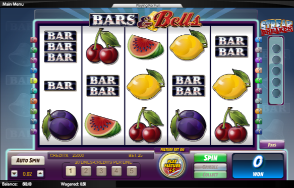 Bars and Bells slot game Live Casino